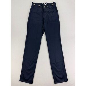 Classic Old West Style Frontier‎ Pants Womens 9 Black High Rise Straight Leg